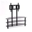 Pemberly Row Modern Glass TV Stand for TVs up to 49