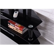 Pemberly Row Modern Glass TV Stand for TVs up to 49