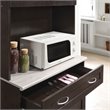 Pemberley Row Wooden Chocolate Gray Kitchen Cabinet Rectangular 79