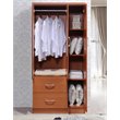 Pemberly Row 3 Door Armoire with 2 Drawer in Cherry