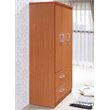 Pemberly Row 3 Door Armoire with 2 Drawer in Cherry