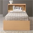 Pemberley Row Engineered Wood Beech Twin Captain Bed Rectangular With Storage 35
