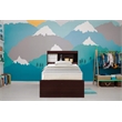Pemberley Row Engineered Wood Mahogany Twin Captain Storage Bed with 3 Drawers 84.5