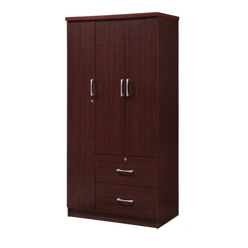 Pemberley Row Wood Mahogany Armoire Rectangular 72