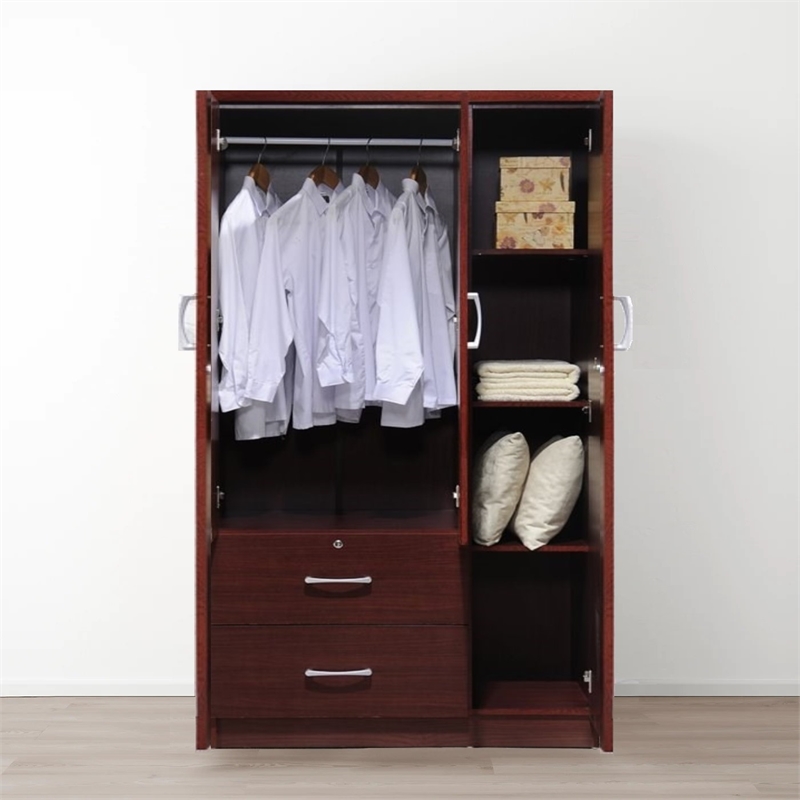 Pemberley Row Wood Mahogany Armoire Rectangular 72