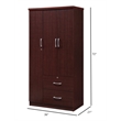 Pemberley Row Wood Mahogany Armoire Rectangular 72