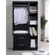 Pemberley Row Wood Black Armoire Rectangular 72
