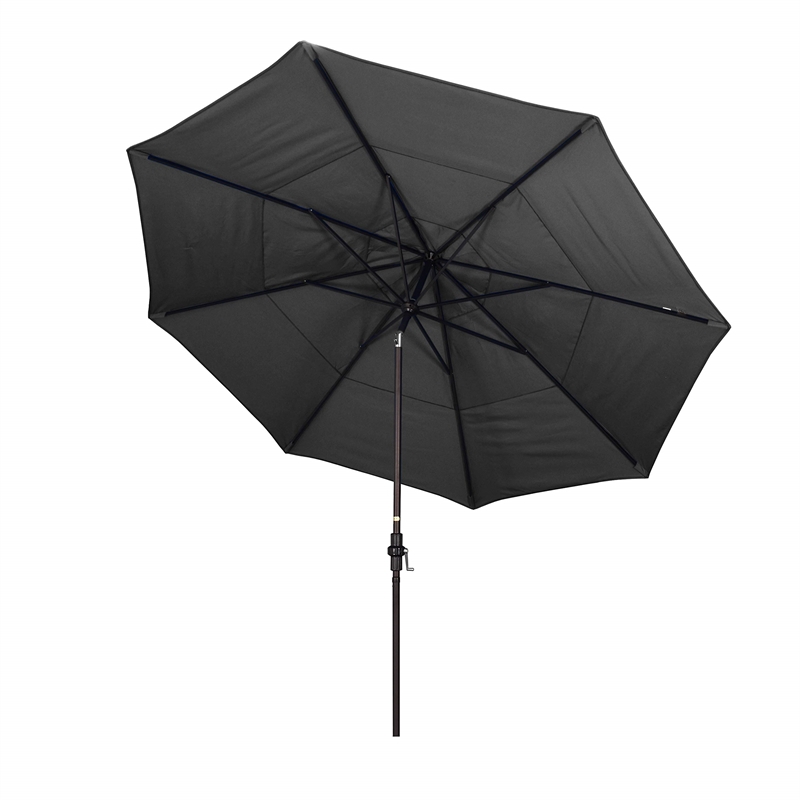 Pemberly Row 11' Patio Umbrella in Olefin Black