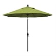 Pemberly Row Skye 9' Bronze Patio Umbrella in Sunbrella 2A Macaw