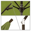 Pemberly Row Skye 9' Bronze Patio Umbrella in Olefin Kiwi