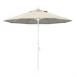 Pemberly Row Skye 9' White Patio Umbrella in Olefin Antique Beige