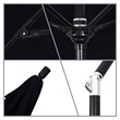 Pemberly Row Skye 9' Black Patio Umbrella in Olefin Black