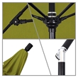 Pemberly Row Skye 9' Black Patio Umbrella in Olefin Kiwi