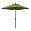 Pemberly Row Skye 9' Black Patio Umbrella in Pacifica Ginkgo