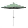 Pemberly Row Skye 9' Black Patio Umbrella in Pacifica Spa