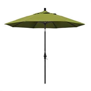 Pemberly Row 9' Bronze Patio Umbrella in Olefin Kiwi