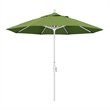 Pemberly Row 9' White Patio Umbrella in Sun-brella 1A Spectrum Cilantro