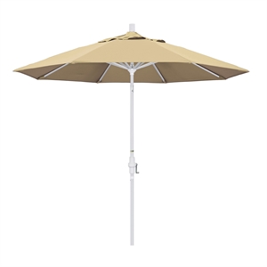Pemberly Row 9' White Patio Umbrella in Pacifica Beige