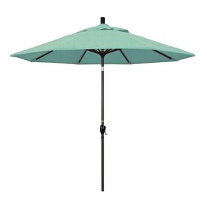 Pemberly Row 9' Bronze Patio Umbrella in Sun-brella 1A Spectrum Mist
