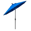 Pemberly Row 9' Bronze Patio Umbrella in Olefin Royal Blue