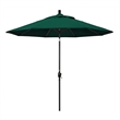 Pemberly Row 9' Black Patio Umbrella in Sun-brella 1A Forest Green