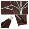 Pemberly Row 7.5' Silver Market Umbrella in Sun-brella 2A Bay Brown