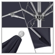 Pemberly Row 9' Silver Market Umbrella in Sun-brella 1A Navy