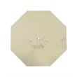 Pemberly Row 9' White Market Umbrella in Pacifica Beige