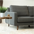 Pemberly Row Mid-Century Modern Sectional Sofa in Gray (Right Chaise)