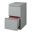 Pemberley Row Metal Silver Filing Cabinet Rectangular Lockable 27.75