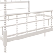 Pemberley Row Metal White Canopy Bed Rectangular 85