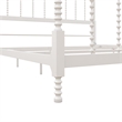 Pemberley Row Metal White Canopy Bed Rectangular 85