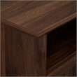 Pemberly Row Farmhouse Wood Corner TV Stand for TVs up to 48