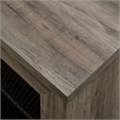 Pemberley Row MDF Wood Gray TV Console Rectangular Sliding Doors 70