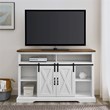 Pemberly Row Farmhouse Wood Barn Door TV Console for TVs up to 52