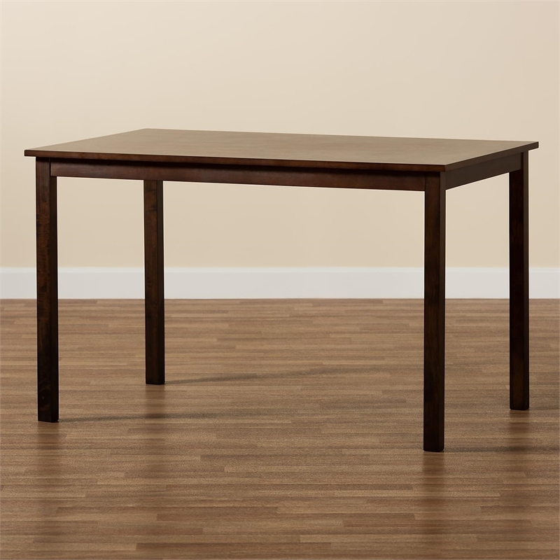 Pemberley Row Wood Dark Brown Dining Table Rectangular 47.75