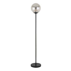 Pemberly Row 66&quot Mercury Metal Floor Lamp in Black Bronze