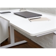 Pemberly Row Electric Height Adjustable Standing Desk in White
