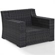 Pemberly Row Wicker Patio Chair in Brown and Mist