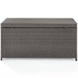 Pemberley Row PE Wicker Weathered Gray Deck Box Rectangular UV-Resistant 52