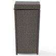 Pemberley Row Wicker Weathered Gray Trash Can Rectangular UV-Resistant 31.5