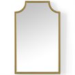 Pemberley Row Metal Soft Gold Bathroom Mirror Rectangular Pagoda-Styled Frame 38