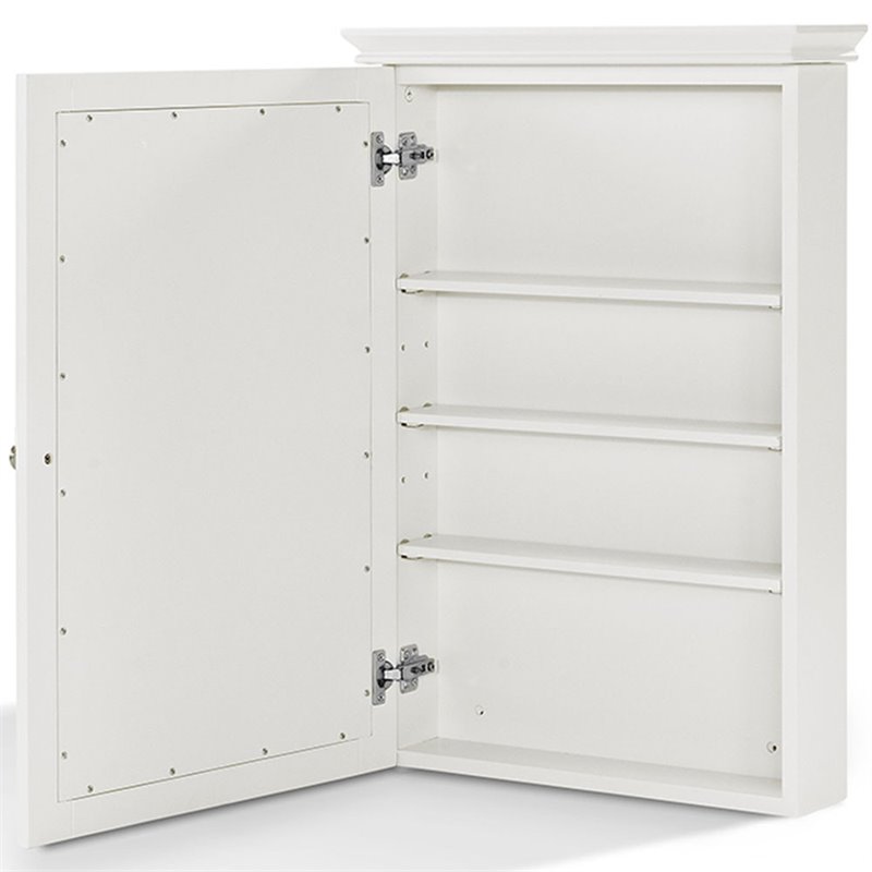 Pemberley Row MDF White Medicine Cabinet Rectangular Mirrored 28
