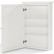 Pemberley Row MDF White Medicine Cabinet Rectangular Mirrored 28