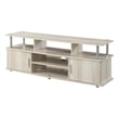Pemberley Row Melamine Veneer Wood Cream TV Stand Rectangular Modern 59