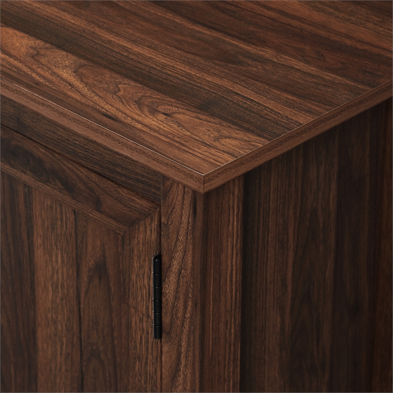 Pemberley Row MDF Dark Walnut TV Stand Rectangular Cord Management 70