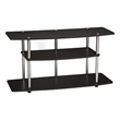 Pemberly Row Transitional 3 Tier Wood TV Stand for TVs up to 42