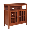 Pemberley Row Wood Cherry TV Stand Rectangular Easy Assembly 36