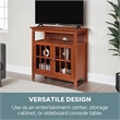 Pemberley Row Wood Cherry TV Stand Rectangular Easy Assembly 36