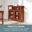 Pemberley Row Wood Cherry TV Stand Rectangular Easy Assembly 36